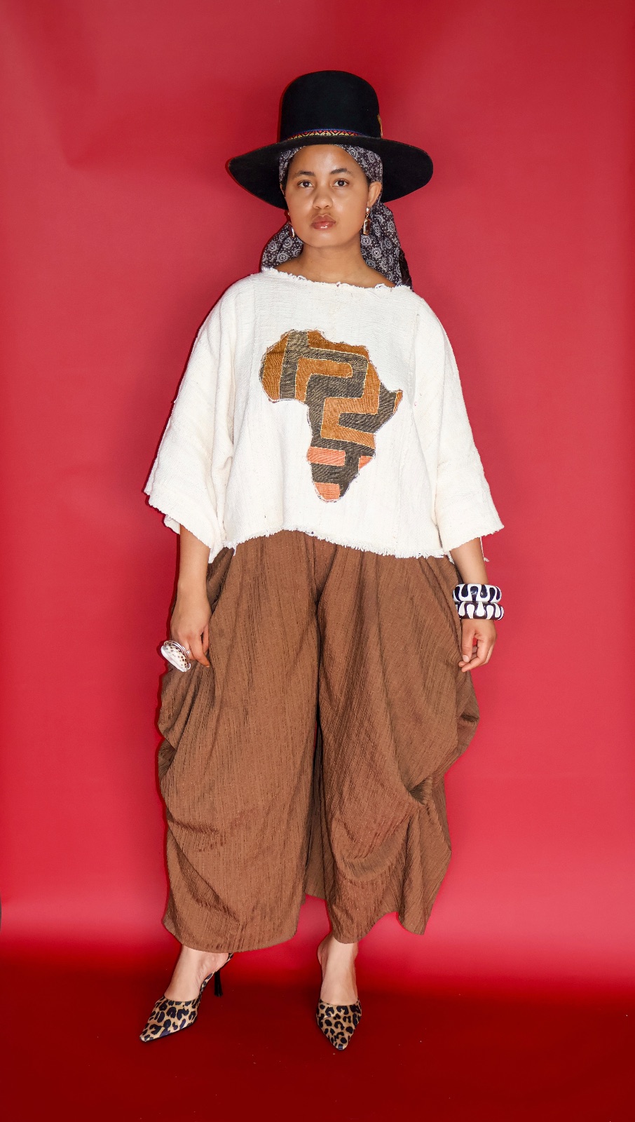 Alkebulan Raw Edge Top
